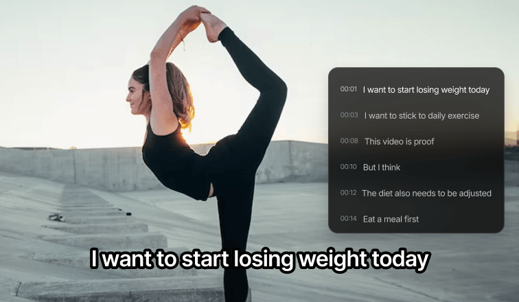Auto Captions feature — list card thumbnail