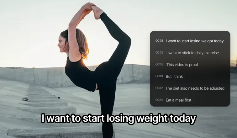 Auto Captions feature — list card thumbnail