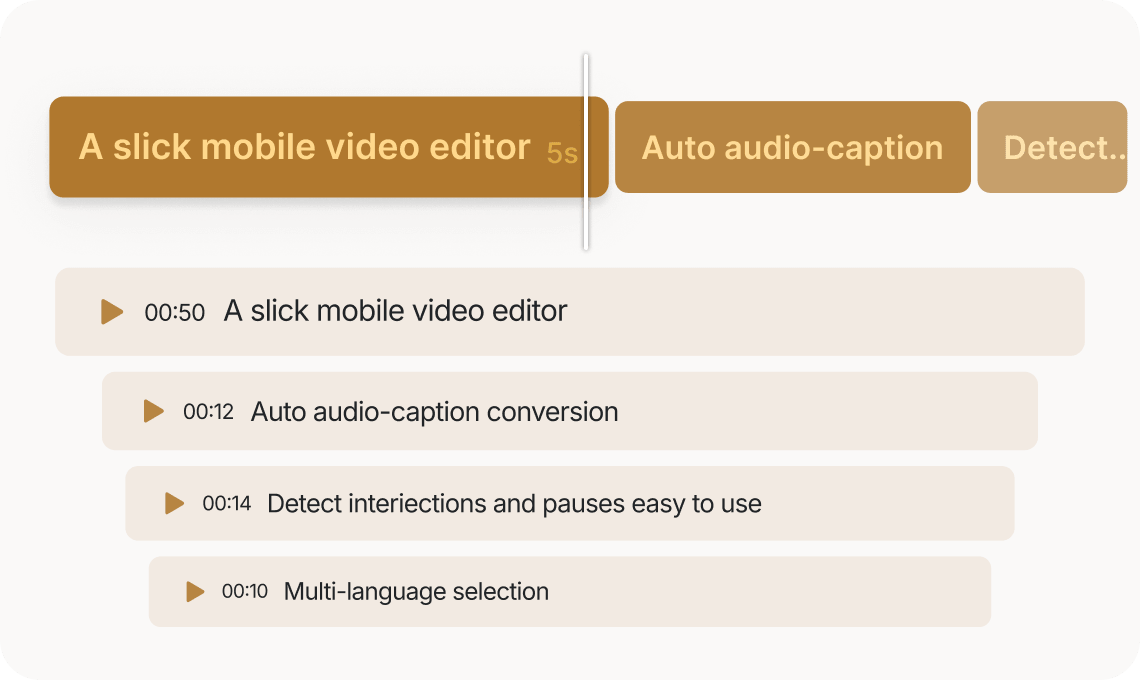 Illustration — auto-sync caption timing