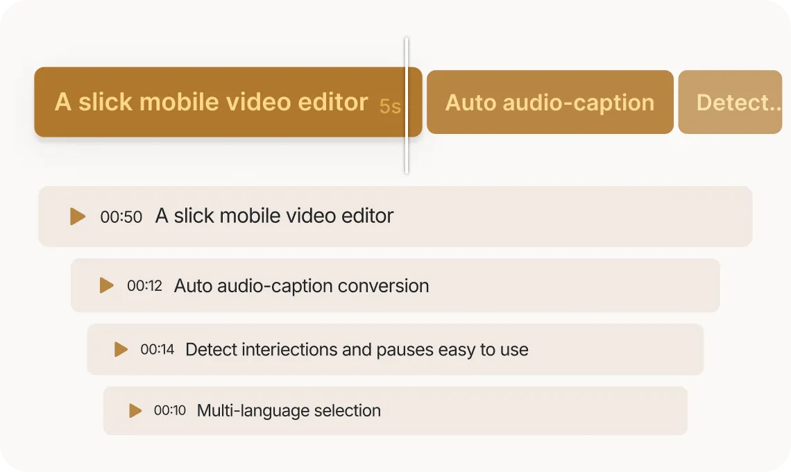 Illustration — auto-sync caption timing