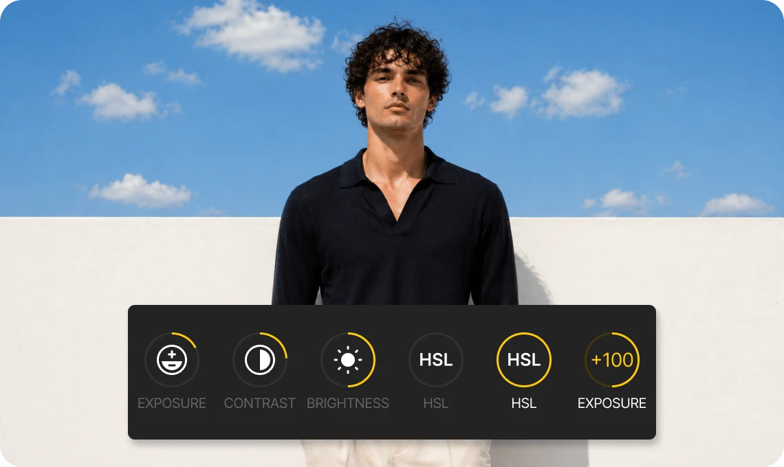 Illustration — precision editing controls