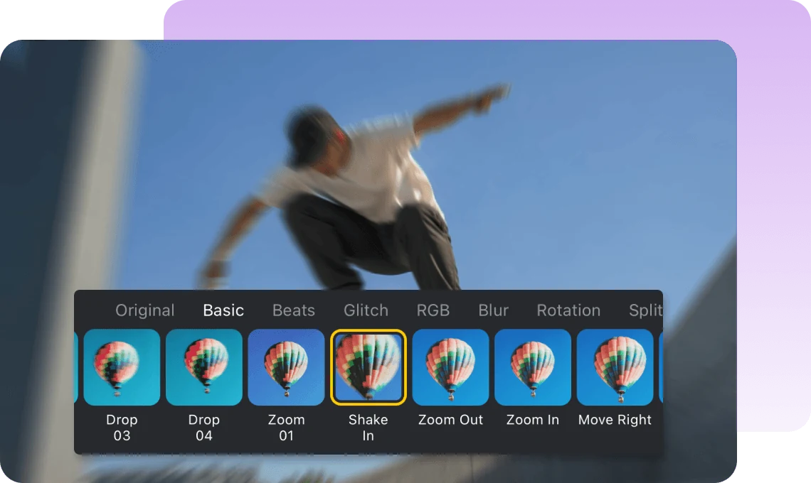 Illustration — flexible video editing tools