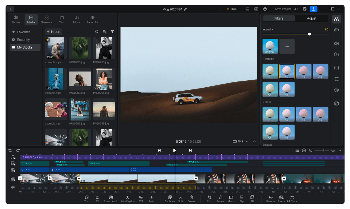 Illustration — Multi-Track Timeline