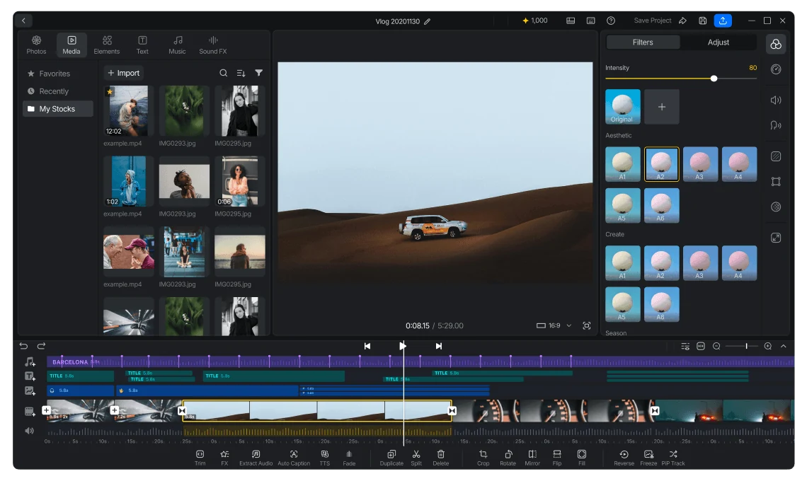 Illustration — Multi-Track Timeline