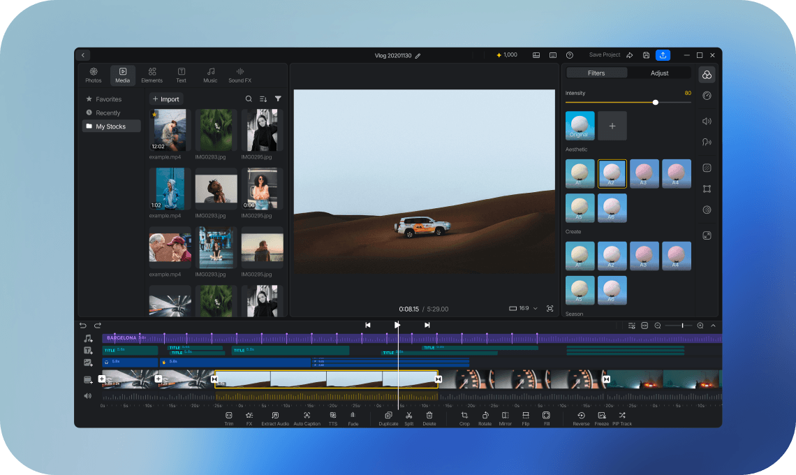 Illustration — Multi-Track Timeline