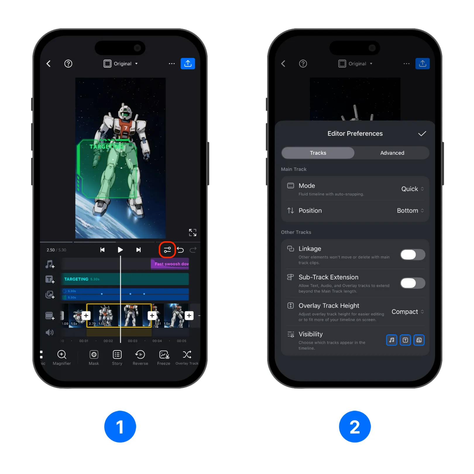 Location for the Editor Preferences button