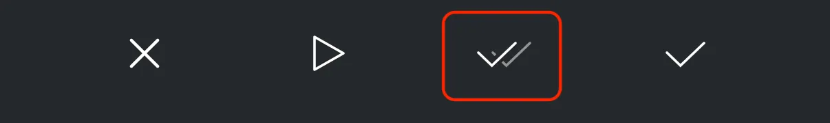 Tap the Apply to all to apply the transition to all clips on the same track