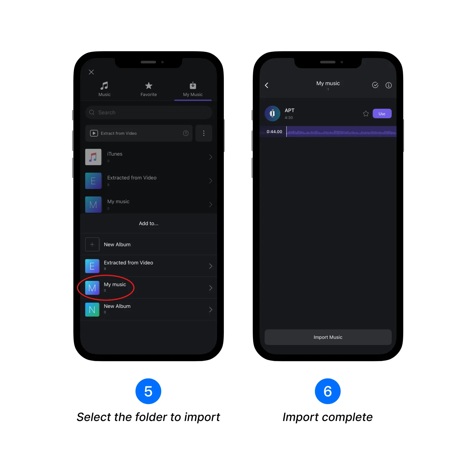 View imported file in corresponding folder