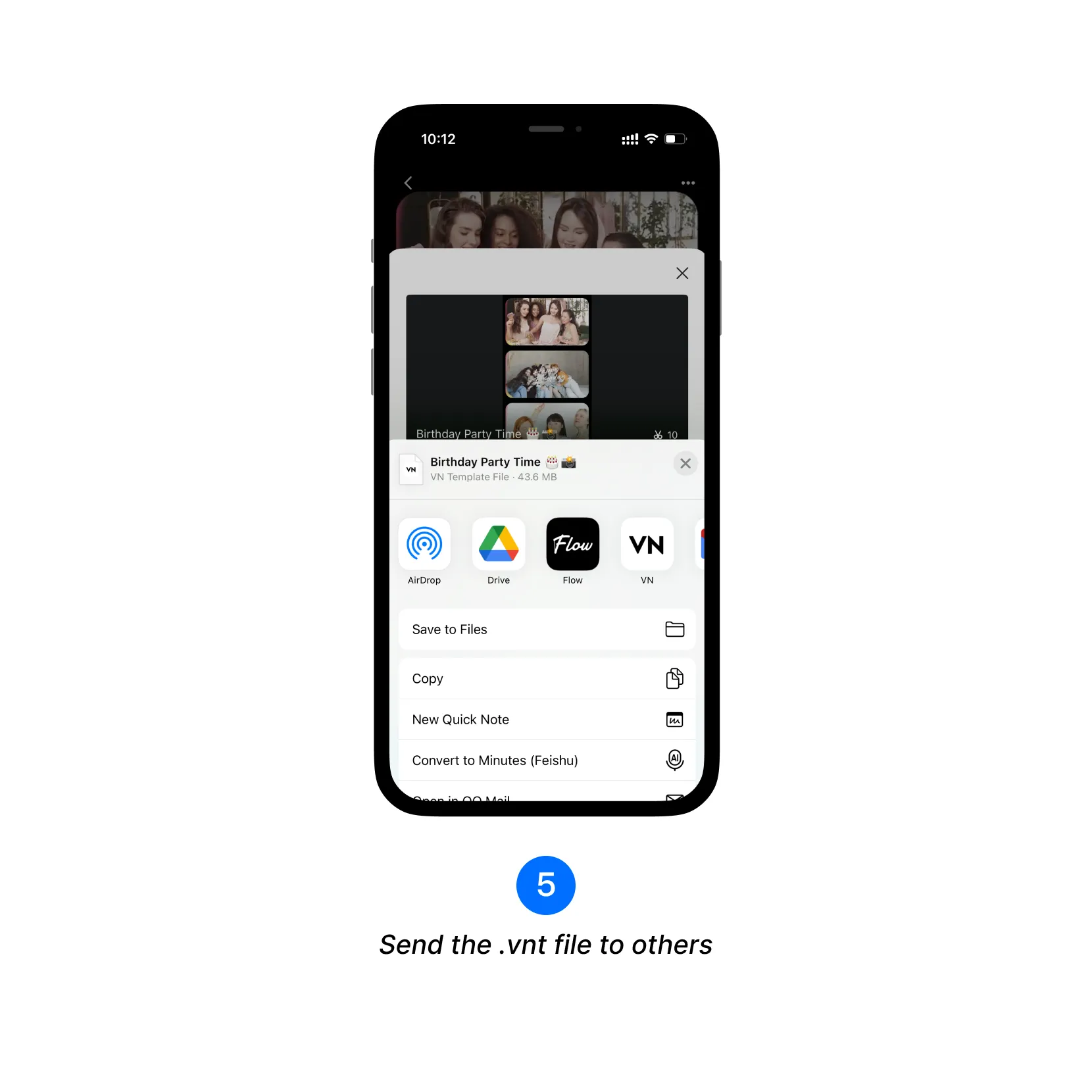 Share Template file with others