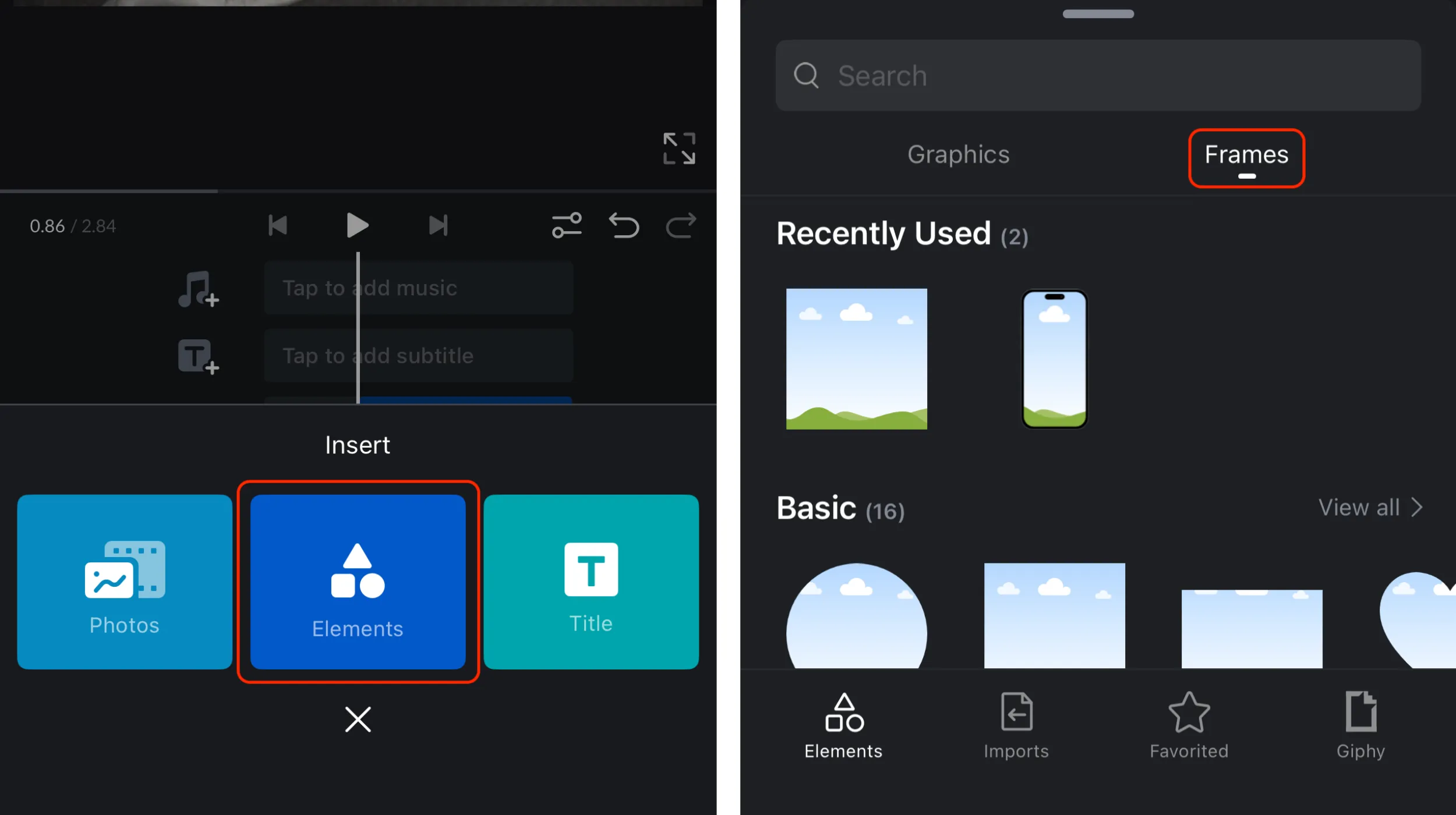 Add user-replaceable media with Frame in Elements