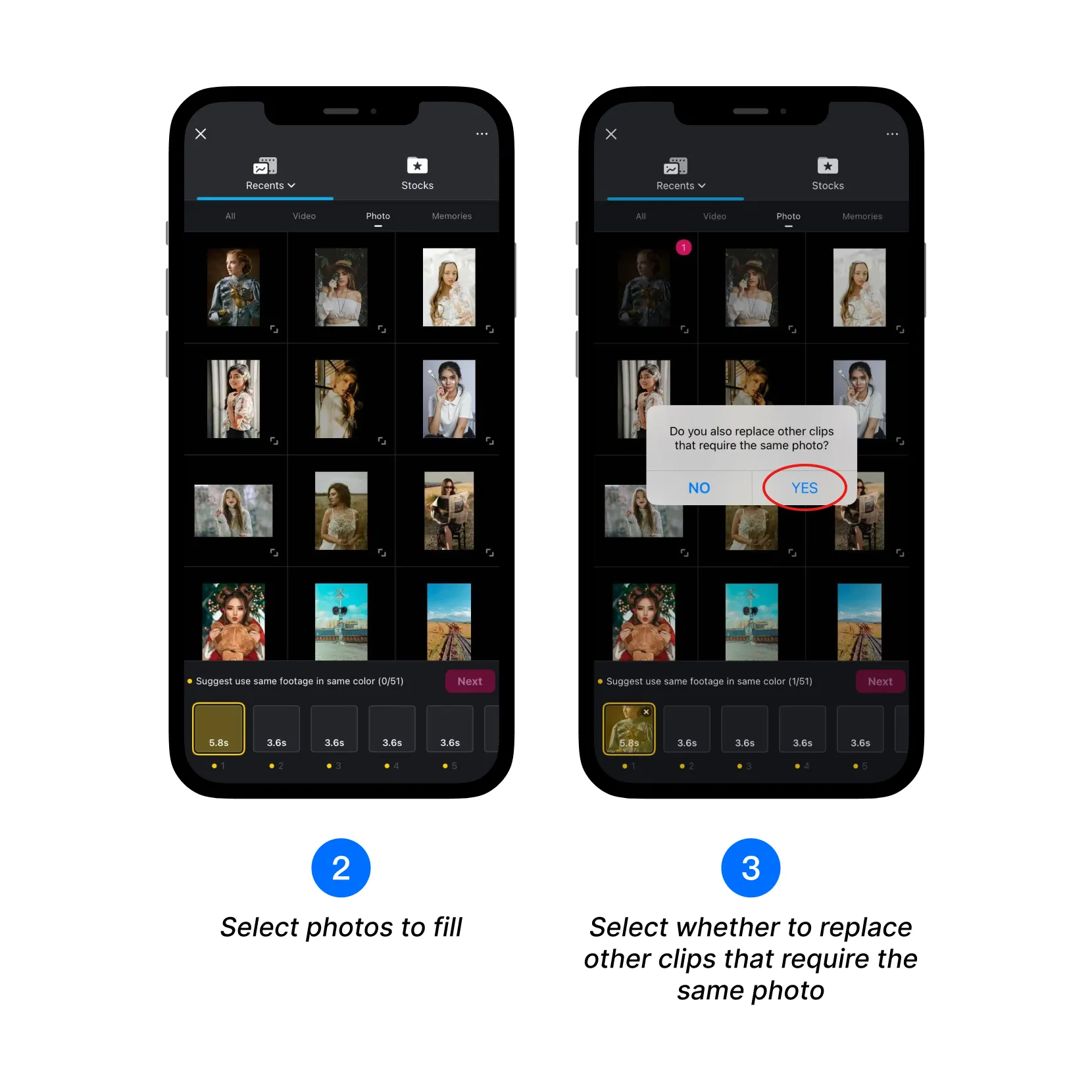 Replace same photo pop-up